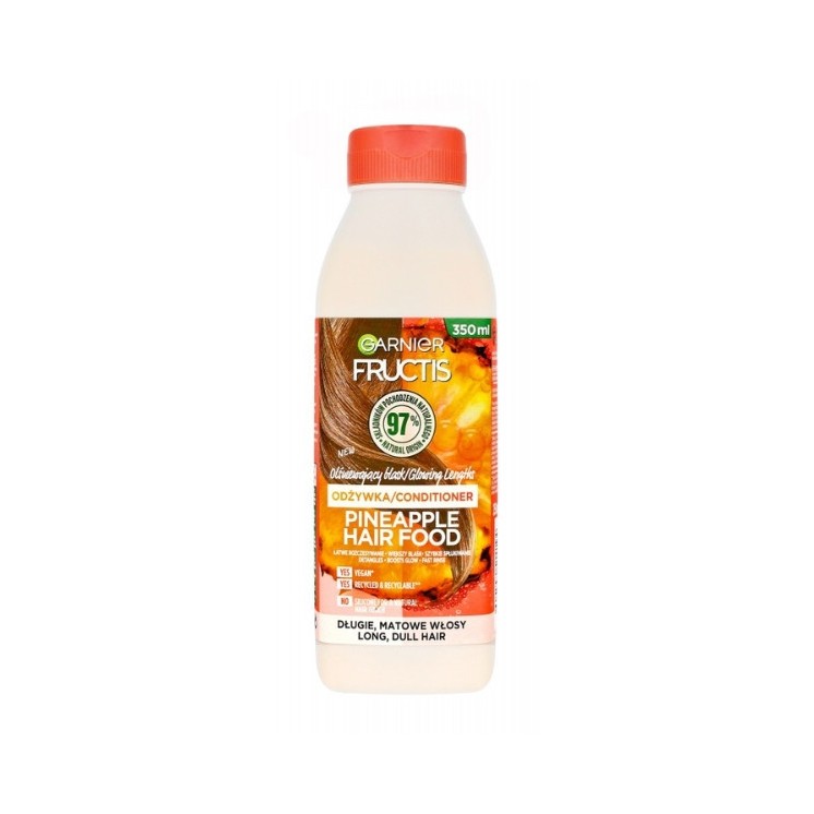 Garnier Fructis Hair Food umwerfender Conditioner für langes und stumpfes Haar Ananas 350 ml