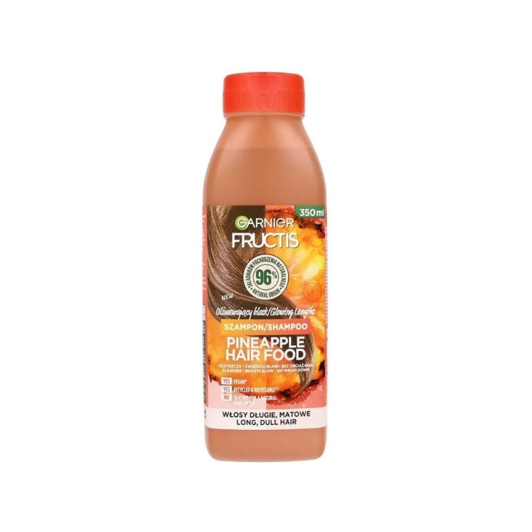 Garnier Fructis Hair Food Shampoo für langes und stumpfes Haar Ananas 350 ml