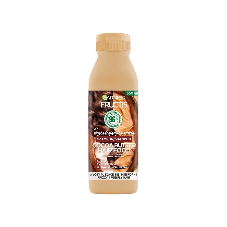 Garnier Fructis Hair Food Cocoa Butter smoothing Shampoo for frizzy hair 400 ml