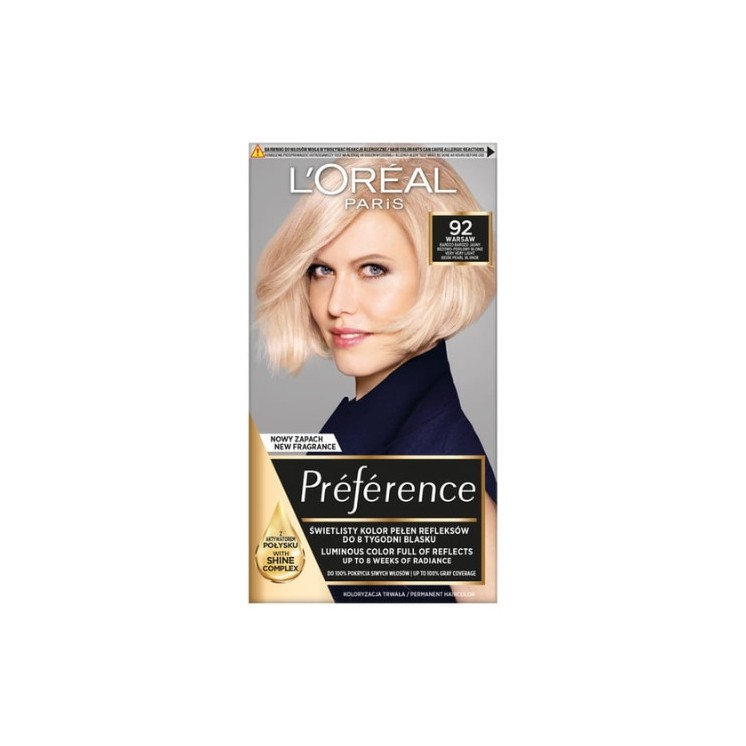 L'oreal Preference Haarfärbemittel /92/ Sehr, sehr helles Beige- Blond