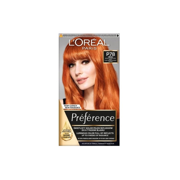 L'oreal Preference Haarfärbemittel /P78/ Sehr intensives Kupfer