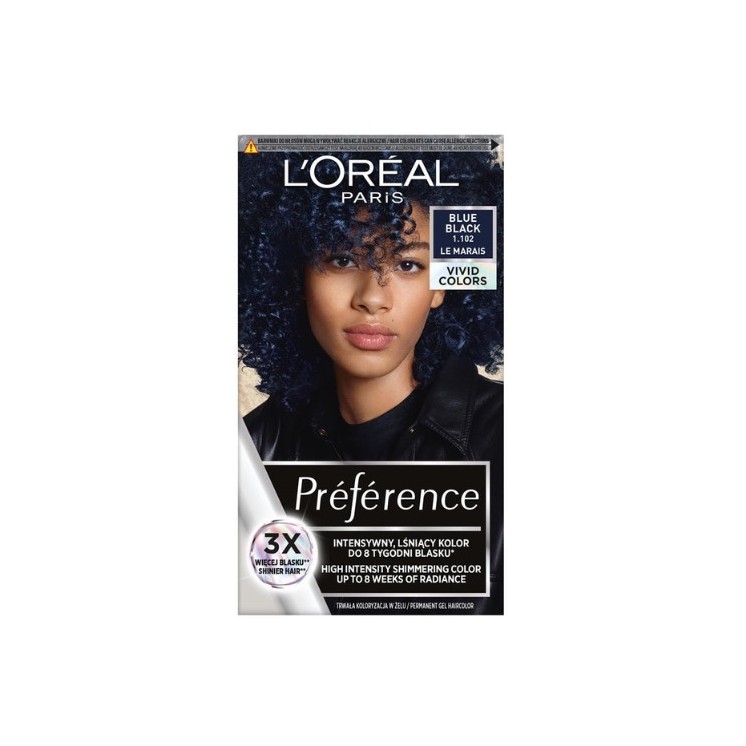 L'oreal Preference Vivid Colors Hair dye /1.102/ Blue Black