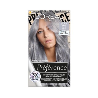 L'oreal Preference Vivid Colors Haarfärbemittel Grey Silver