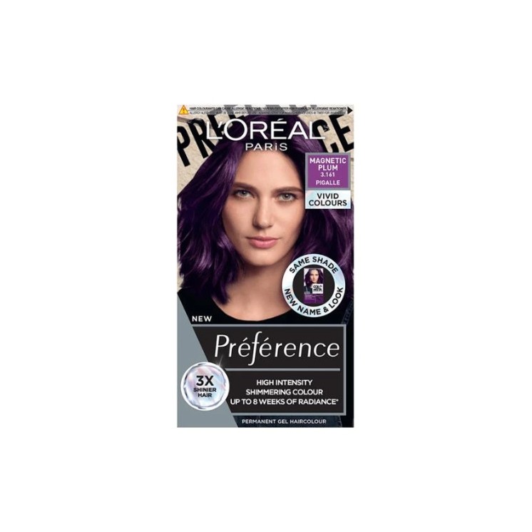 L'oreal Preference Vivid Colors Haarfärbemittel /3.161/ Magnetic Plum