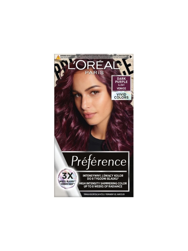 L'oreal Preference Vivid Colors Farba do włosów /4.261/ Dark Purple