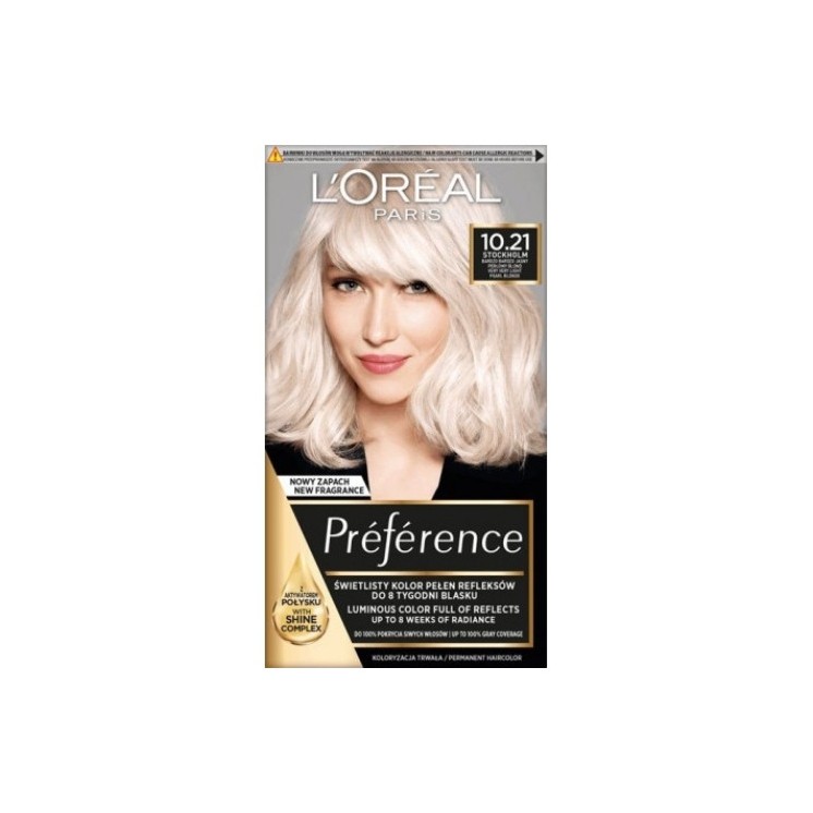 L'oreal Preference Haarfärbemittel /10.21/ Sehr, sehr helles Blond