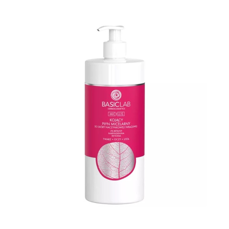 BasicLab Micellis beruhigende Mizellenflüssigkeit für vaskuläre und empfindliche Haut 500 ml