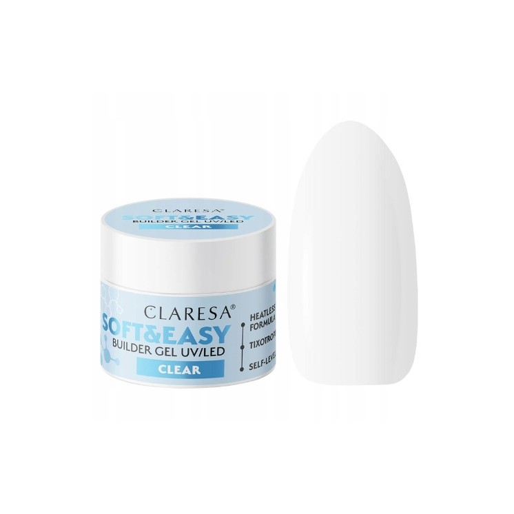 Claresa Soft & Easy Nail Builder Gel Clear 45 gr