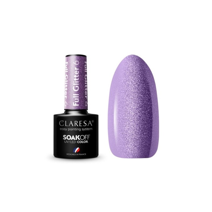 Claresa Full Glitter Hybride nagellak /6/ 5 g