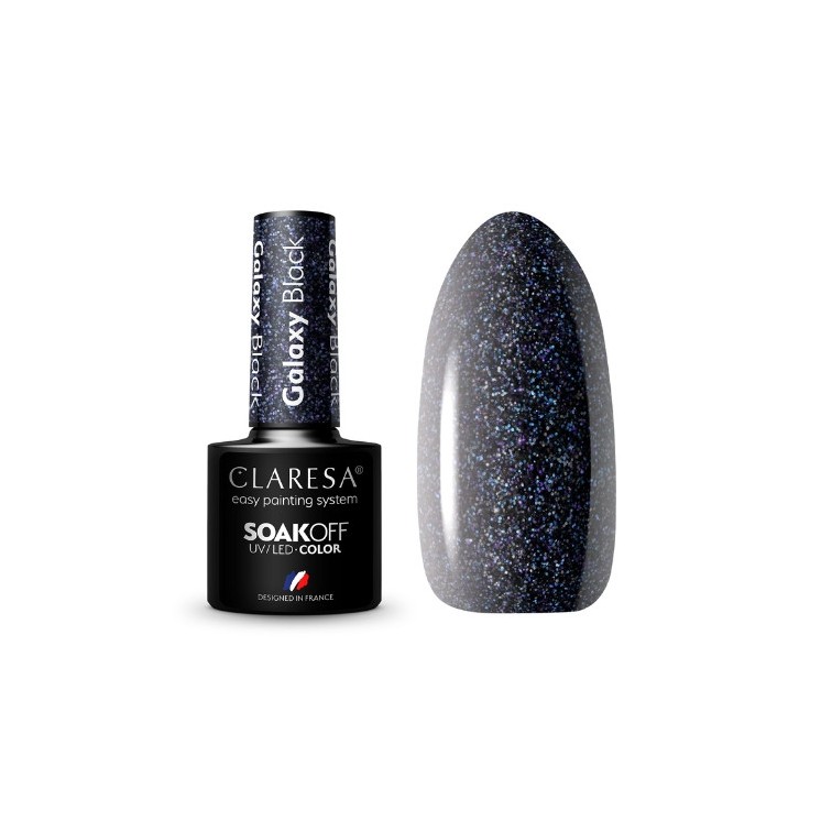 Claresa Galaxy Black Hybride nagellak 5 g