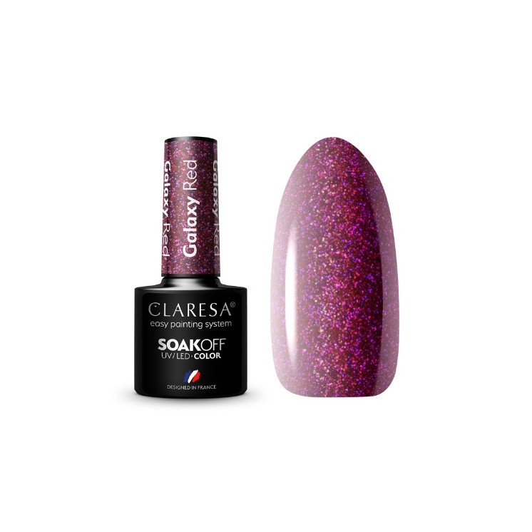 Claresa Galaxy Red Hybrid Nagellack 5 g