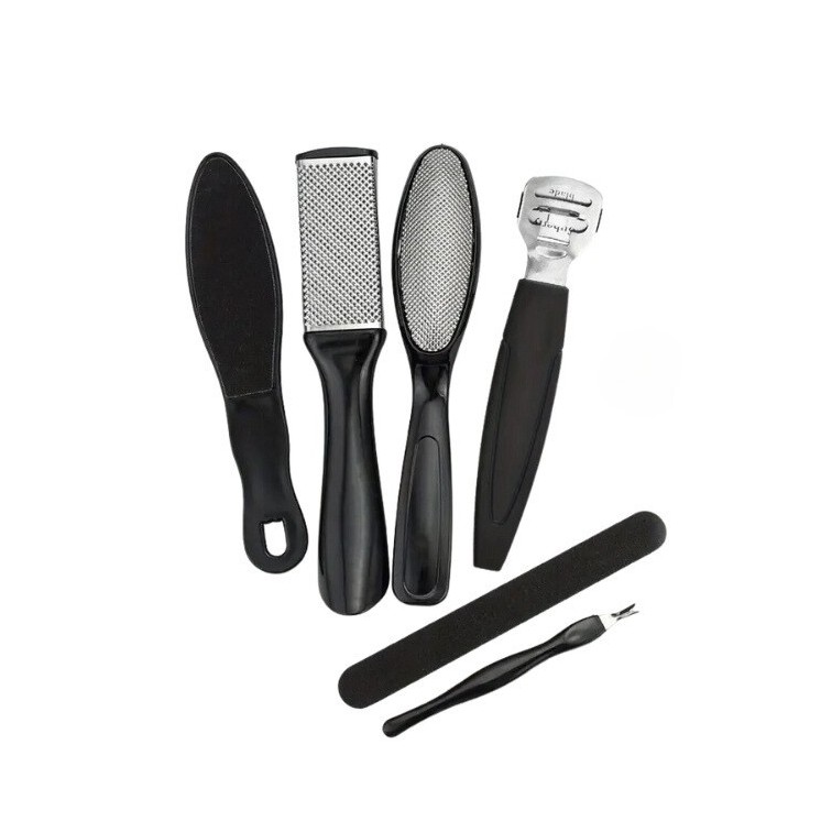 Professionelles 6-teiliges pedicure -Set Black 1 Stück