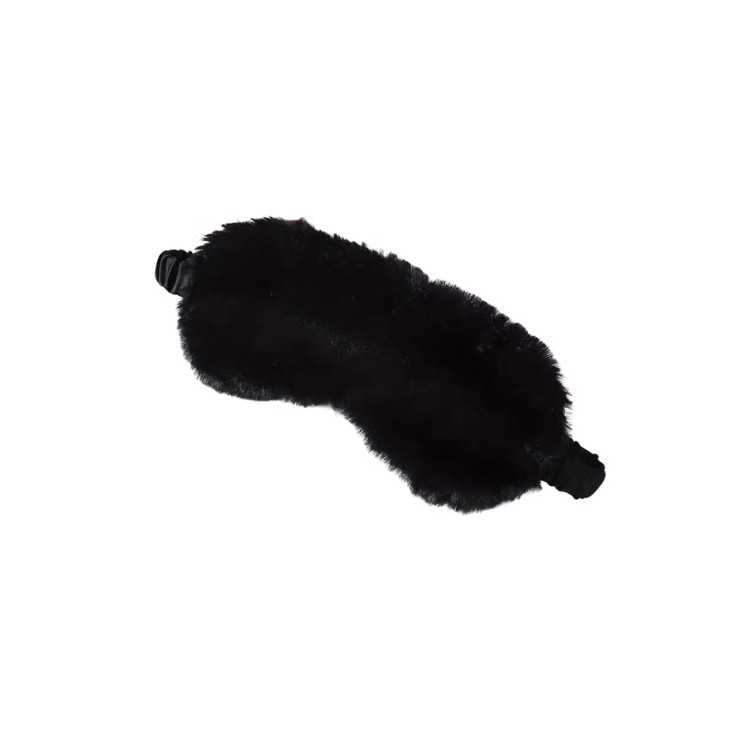 Plush Sleeping Eye Mask Black 1 piece