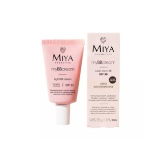 Miya Cosmetics myBBcream lekki Krem do twarzy BB SPF30 cera porcelanowa 40 ml