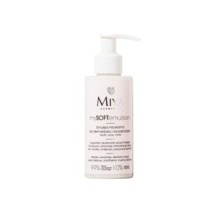 Émulsion micellaire Miya Cosmetics mySOFTemulsion pour le démaquillage et le nettoyage du visage, des yeux et du corps 140 ml