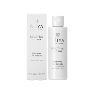 Miya Cosmetics BEAUTY .lab Beruhigendes cremiges Reinigungsgel für Gesicht und Augenpartie 100 ml