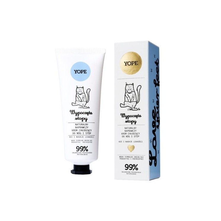 YOPE Natürliche reparierende Kühlcreme für Beine und Füße 75 ml