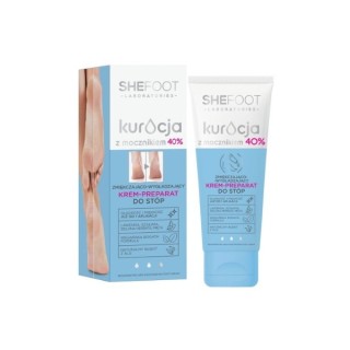 SheFoot Weichmachende und glättende Creme – Fußpräparat mit Urea 40 % 75 ml