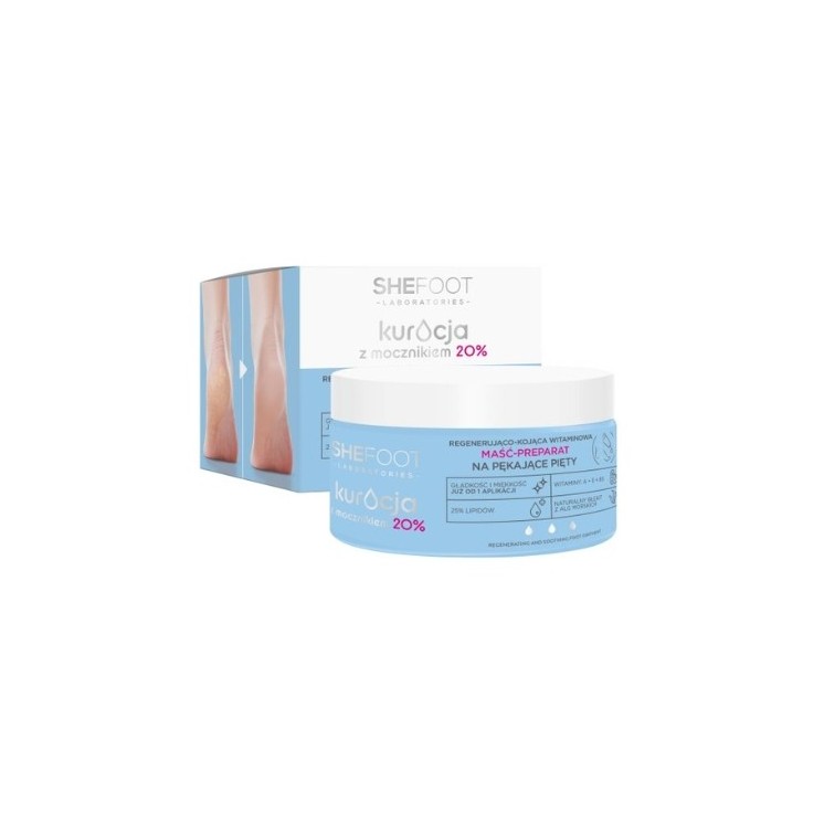 SheFoot Regenerating and soothing vitamin ointment - Foot preparation for cracked heels with Urea 20% 80 ml