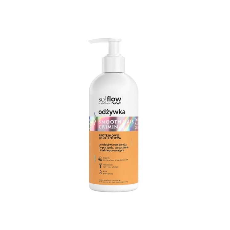 So!flow Protein-Emollient Conditioner für Haare mit mittlerer Porosität, die zu Frizz neigen, 300 ml