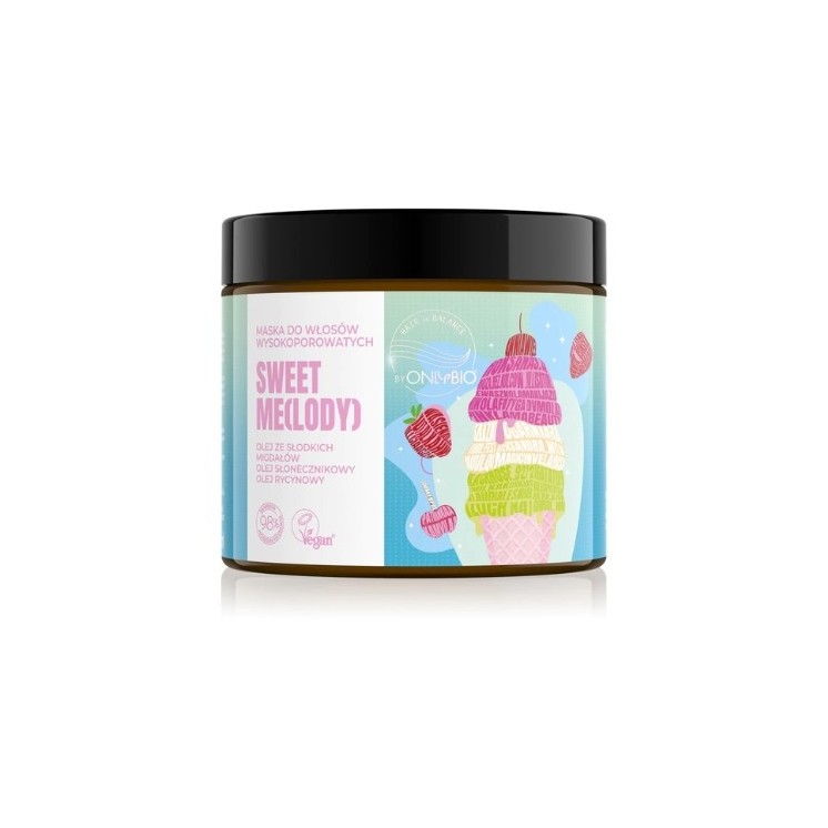 ONLYBIO Hair in Balance Sweet Me (ijs) Masker voor hoog poreus haar 400 ml