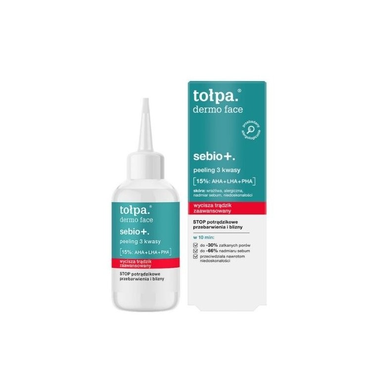 Tołpa Dermo Face Sebio+. Peeling 3 Säuren 50 ml