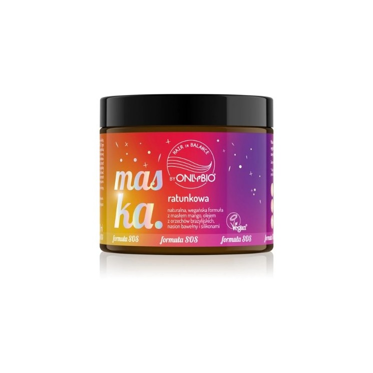 ONLYBIO Hair in Balance Reddingsmasker voor haar van alle porositeit 200 ml