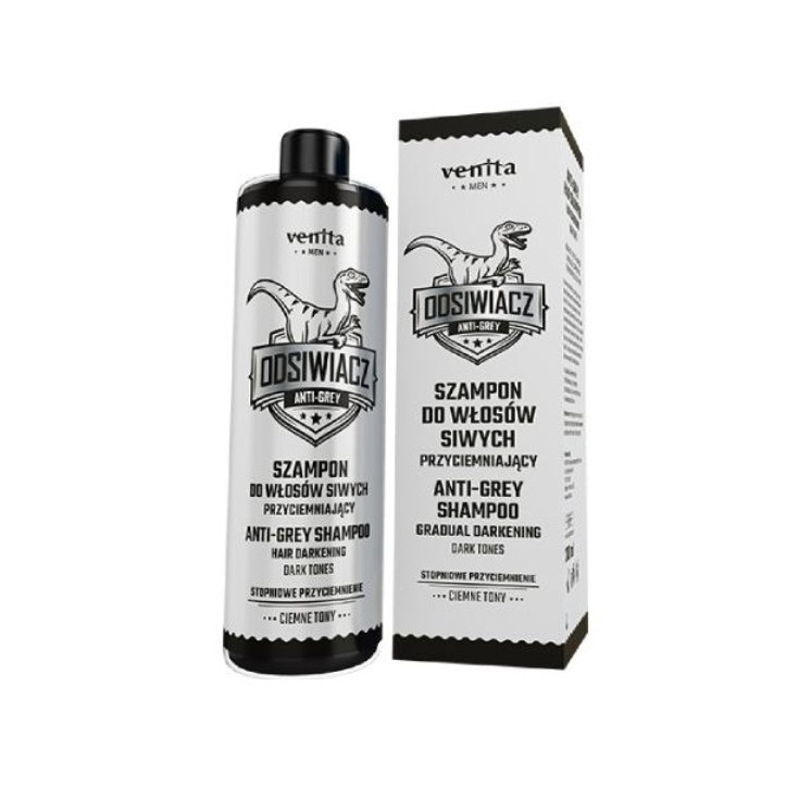 Venita Men Darkening Degreaser Shampoo für graues Haar Dunkle Töne 200 ml