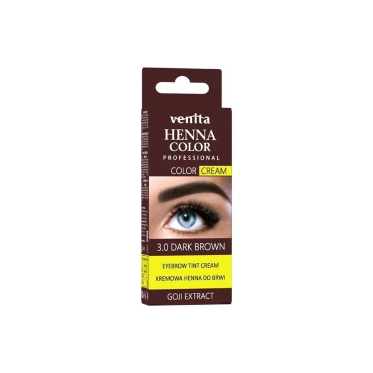 Venita crème Henna voor wenkbrauwen /3.0/ Donkerbruin 30 g