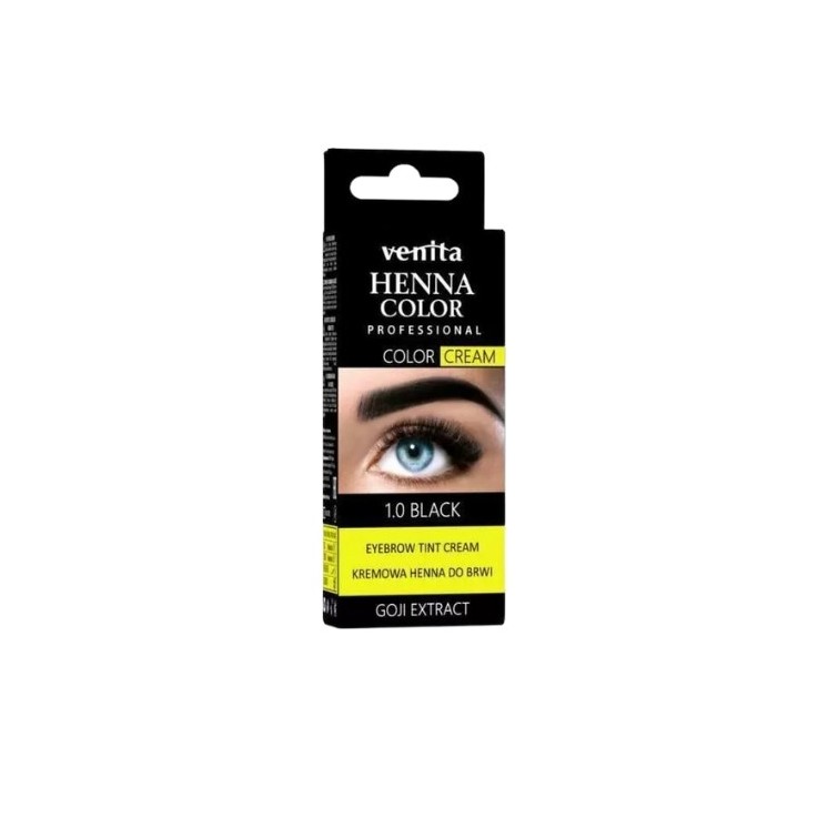 Venita Creme Henna für Augenbrauen /1,0/ Schwarz 30 g