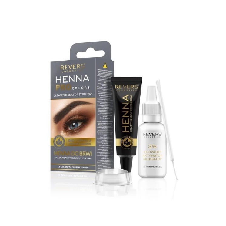Revers Henna in Creme für Augenbrauen und Wimpern /1.1/ Graphit