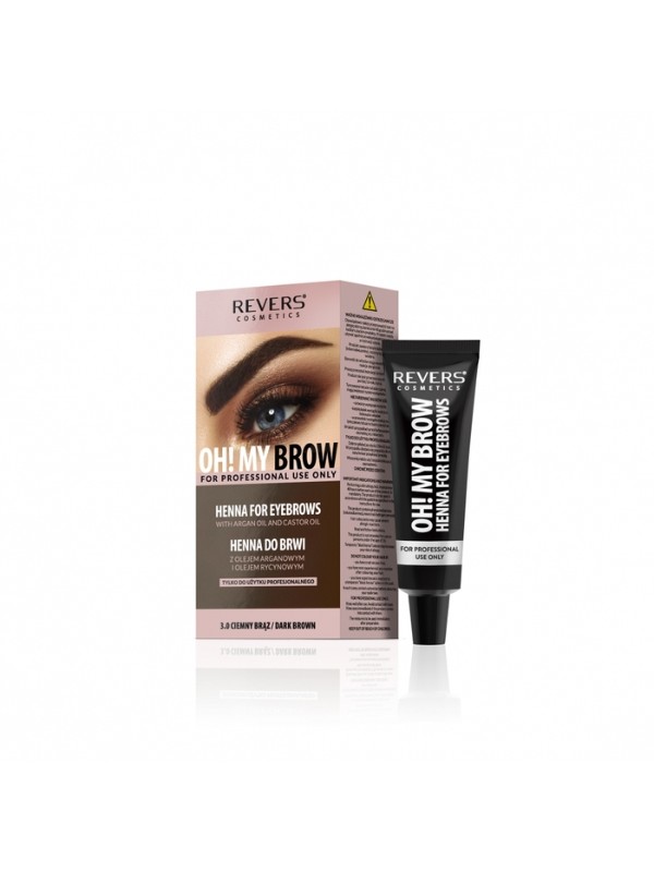 Revers Oh!My Brow kremowa Henna do brwi /3.0/ Ciemny Brąz