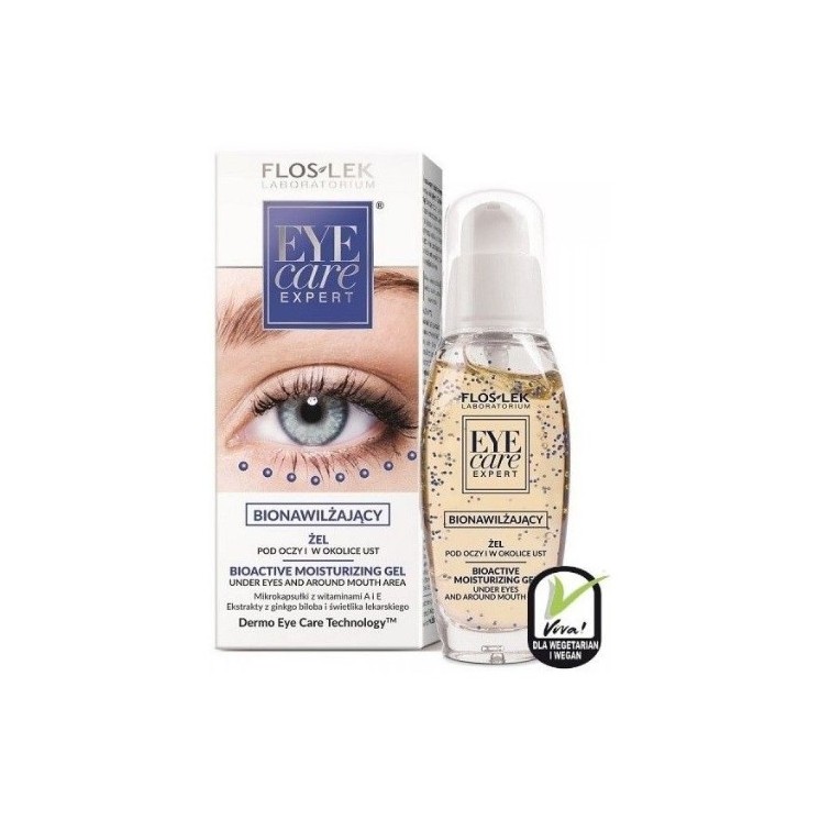 Floslek Eye Care Expert Bio-Feuchtigkeitsgel unter den Augen und um den Mund herum, 30 ml