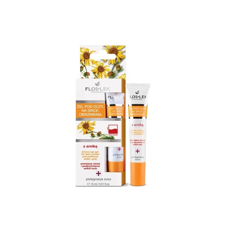 Floslek Arnica Gel voor ogen, blauwe plekken en zwellingen 15 ml
