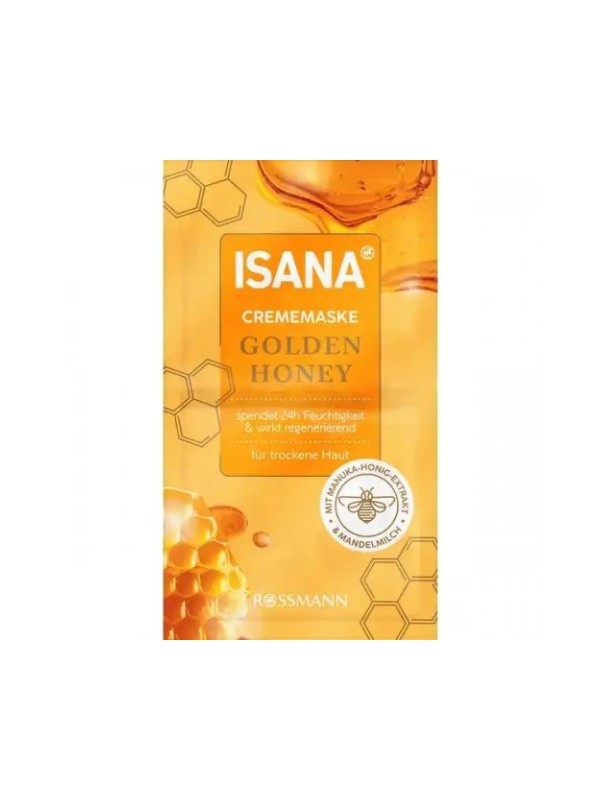 Isana Kremowa Maseczka do twarzy Golden Honey 2 x 8 ml