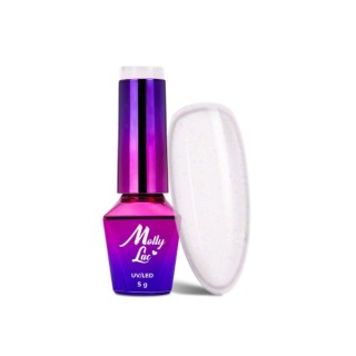 MollyLac /220/ Winter Crystalize Hybrid Nail Polish Morning Light 5 ml