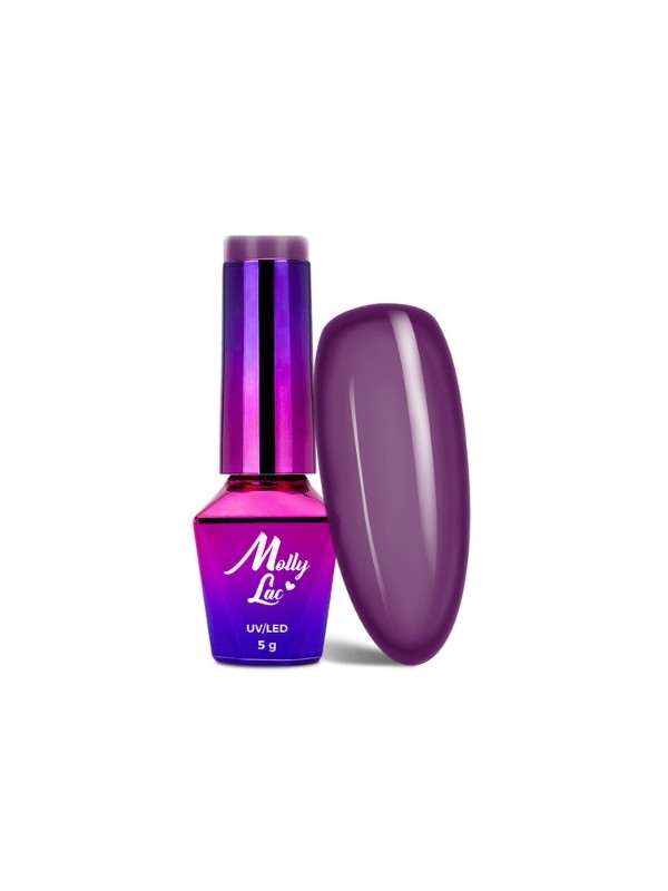 MollyLac /113/ Welcome to Ibiza Lakier Hybrydowy Grape Sorbet 5 ml