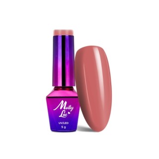 MollyLac /513/ Miss Iconic Coral Gloos hybride nagellak 5 ml