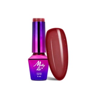 MollyLac /197/ Hearts & Kisses Hybrid Nail Polish Dazzling Kisses 5 ml