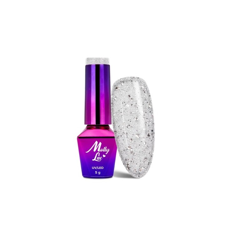 MollyLac /34/ Queens of Life Glam Diamond hybride nagellak 5 ml