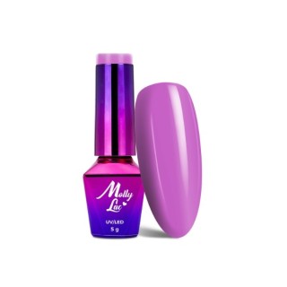 MollyLac /17/ Coctails & Drinks Hybrid Lacquer Purple Smoothie 5 ml