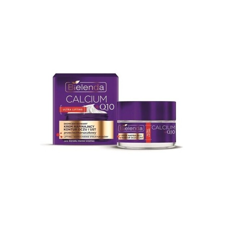 Bielenda CALCIUM + Q10 концентрований крем для обличчя підтягуючий контур очей і губ 15 мл