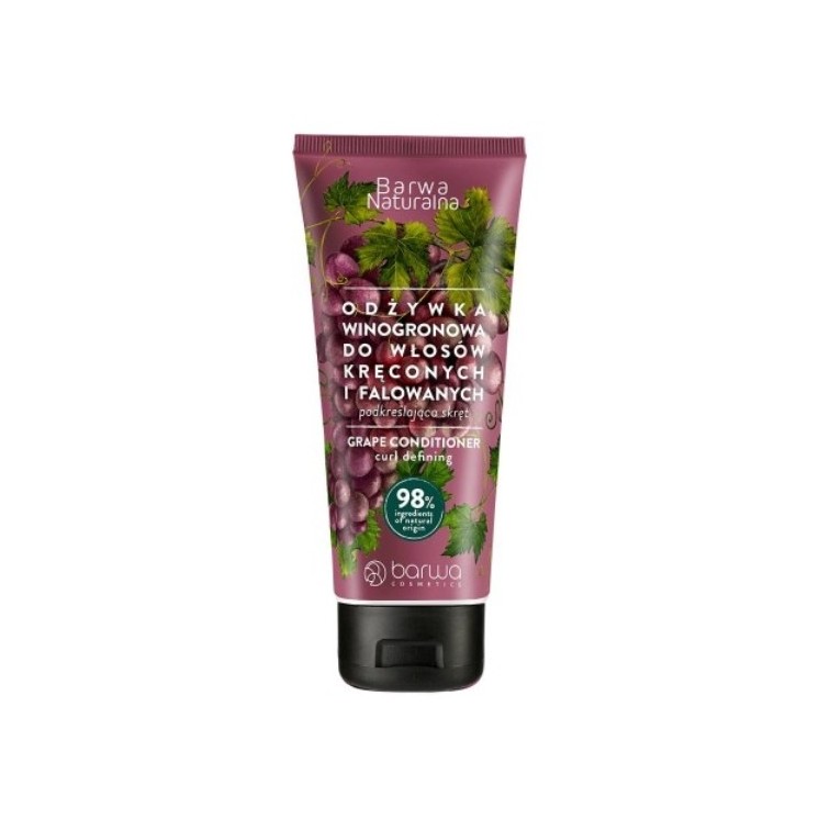 Barwa Naturalna Grape Conditioner für lockiges und welliges Haar in einer Tube 200 ml
