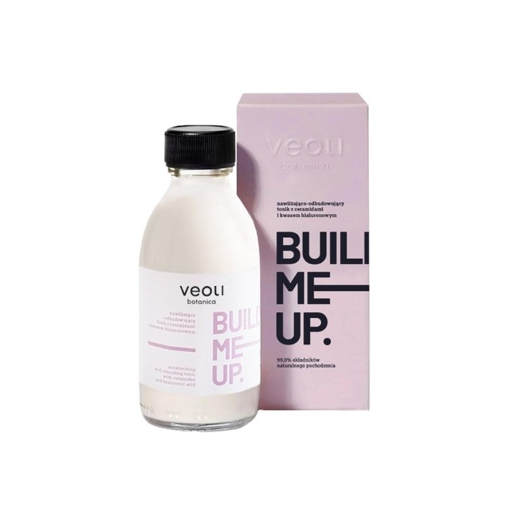 Veoli Botanica Bulid Me Up moisturizing and rebuilding Facial Toner Ceramides and Hyaluronic Acid 150 ml