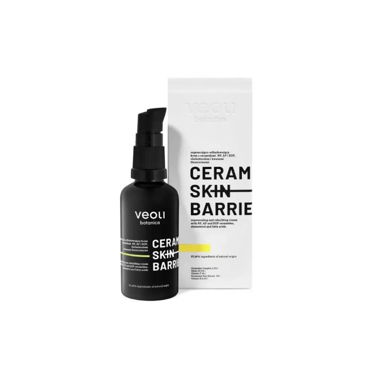 Veoli Botanica Ceramide Skin Barrier regenererende en wederopbouwende gezichtscrème met ceramiden 40 ml