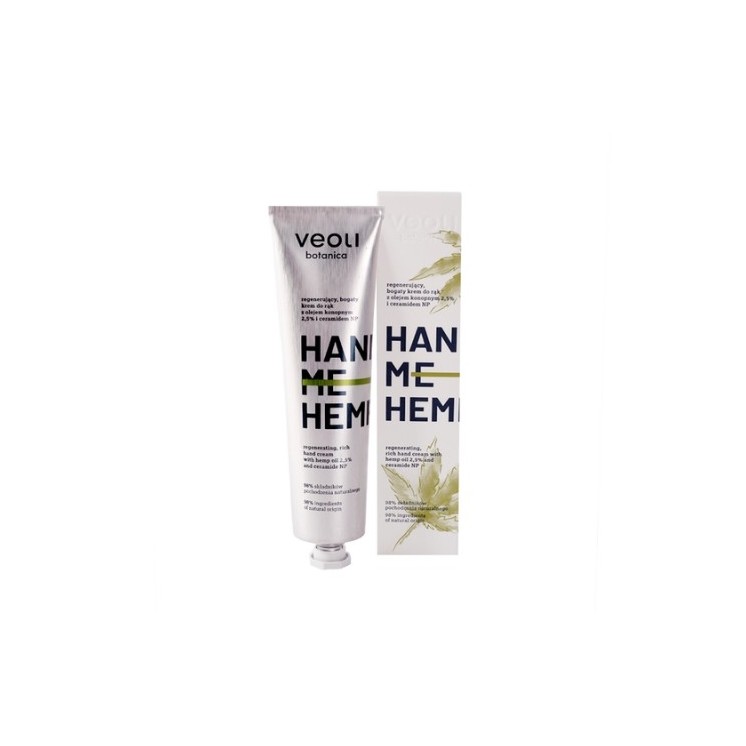 Veoli Botanica Hand Me Hemp rich regenerating hand cream with hemp oil 5 % 75 ml