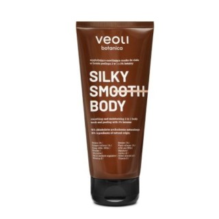 Veoli Botanica Silky Smooth Body 2w1 wygładzająco-nawilżająca Maska do ciała w formie peelingu z betainą 180 ml