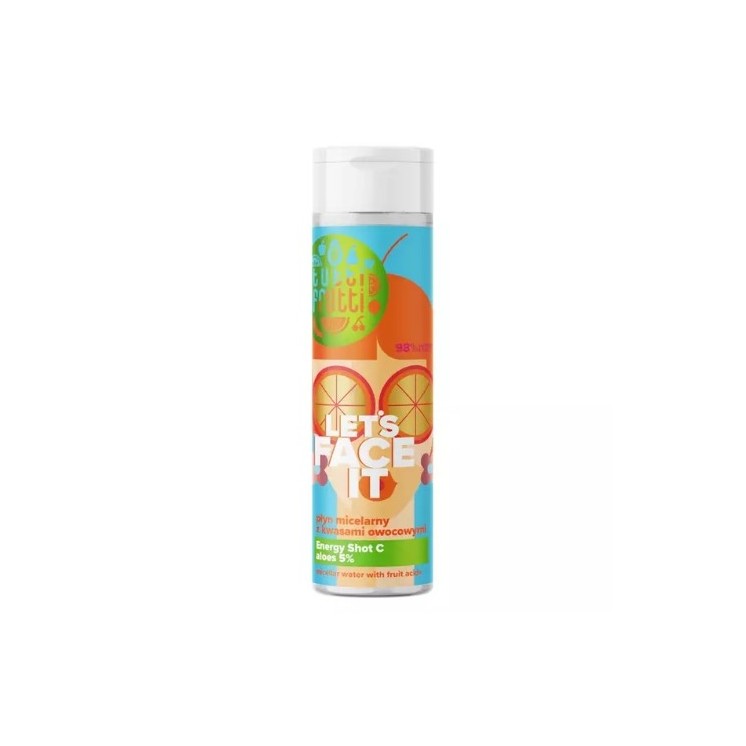 Farmona Tutti Frutti Let's Face It Cleansing Micellar Fluid met fruitzuren en Aloë 5 % + Energy Shot C 200 ml