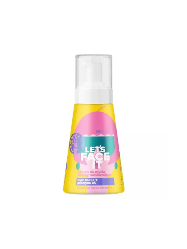 Farmona Tutti Frutti Let's Face It Nawilżająca Pianka do mycia twarzy z Gliceryną 8% + Nutri Shot E + F 250 ml