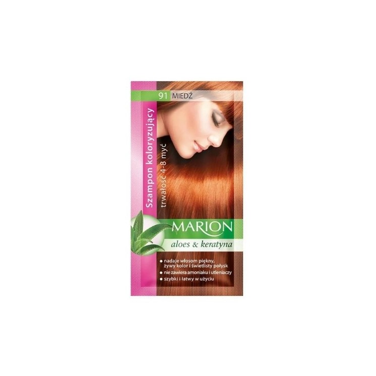 Marion Kleurshampoo met aloë-extract 4-8 wasbeurten /91/ Koper 40 ml